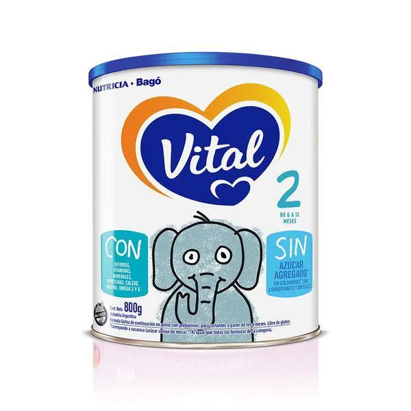 Leche Infantil Polvo Vital 2 6 a 12 Meses x 800 g