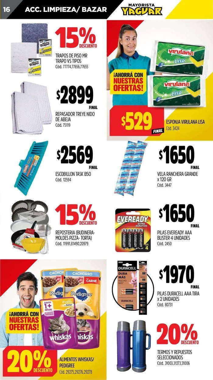 Ofertas de Catálogo Supermercados Yaguar Córdoba 22 de julio al 28 de julio 2024 - Página 16 del catálogo