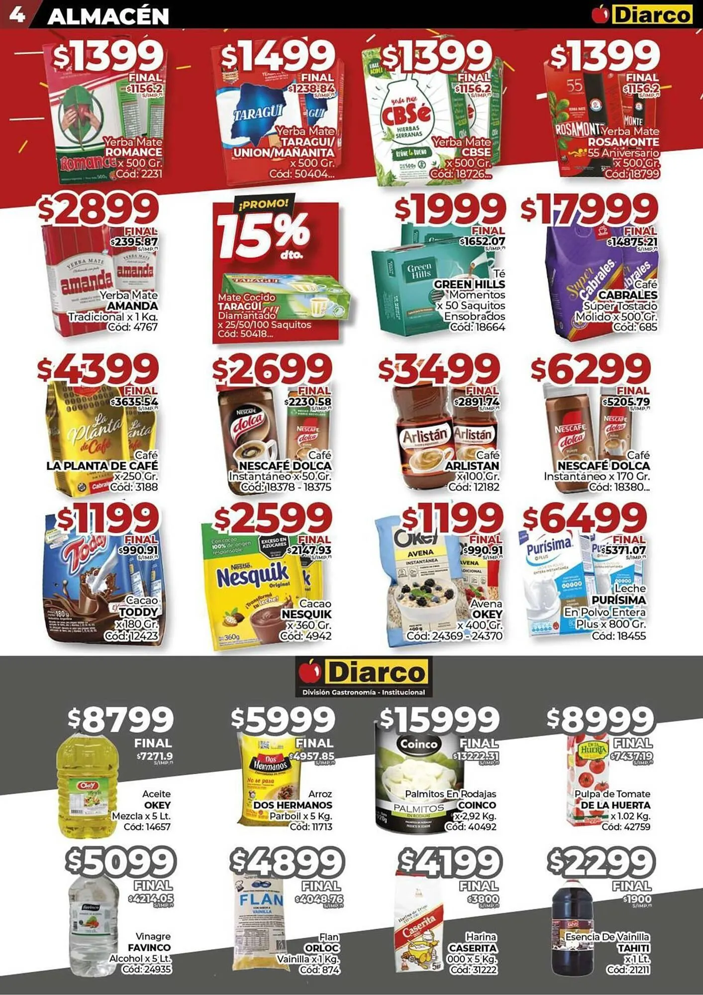 Ofertas de Catálogo Diarco 11 de agosto al 15 de agosto 2025 - Página 4 del catálogo