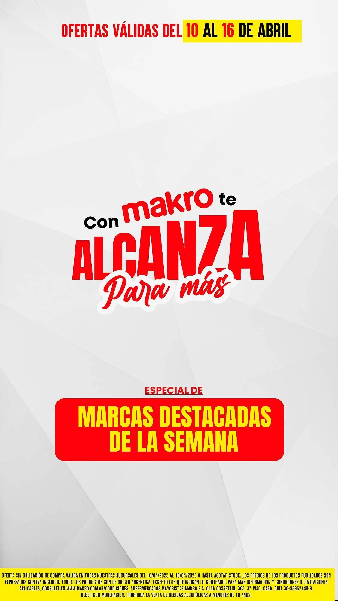 Ofertas de Catálogo Makro 10 de abril al 16 de abril 2025 - Página 1 del catálogo