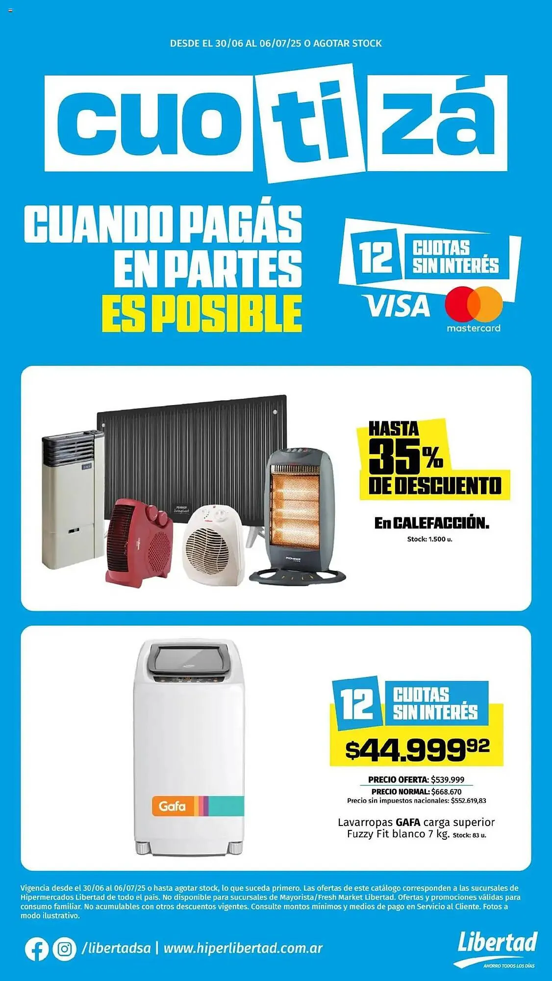 Ofertas de Catálogo Hipermercado Libertad 30 de junio al 7 de julio 2025 - Página 1 del catálogo