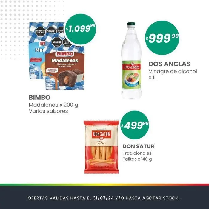 Ofertas de Ofertas Julio Supermercados Arcoiris 9 de julio al 31 de julio 2024 - Página 3 del catálogo