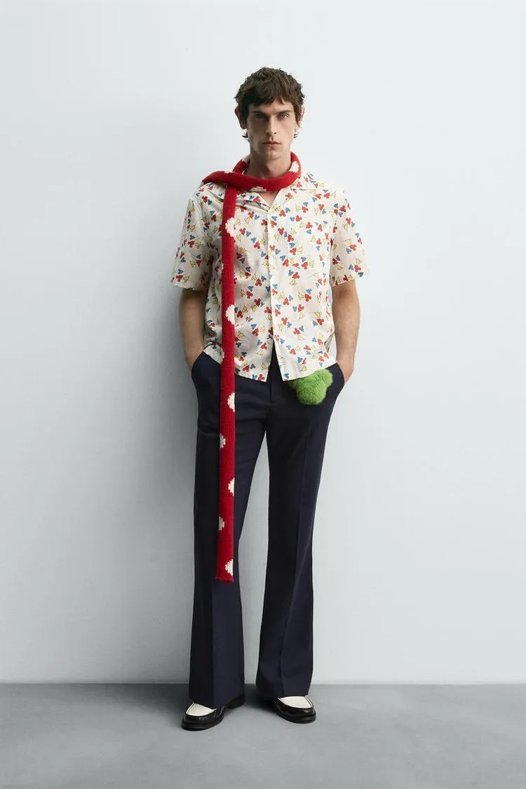 CAMISA GLOBOS MICKEY MOUSE HARRY LAMBERT FOR ZARA X DISNEY