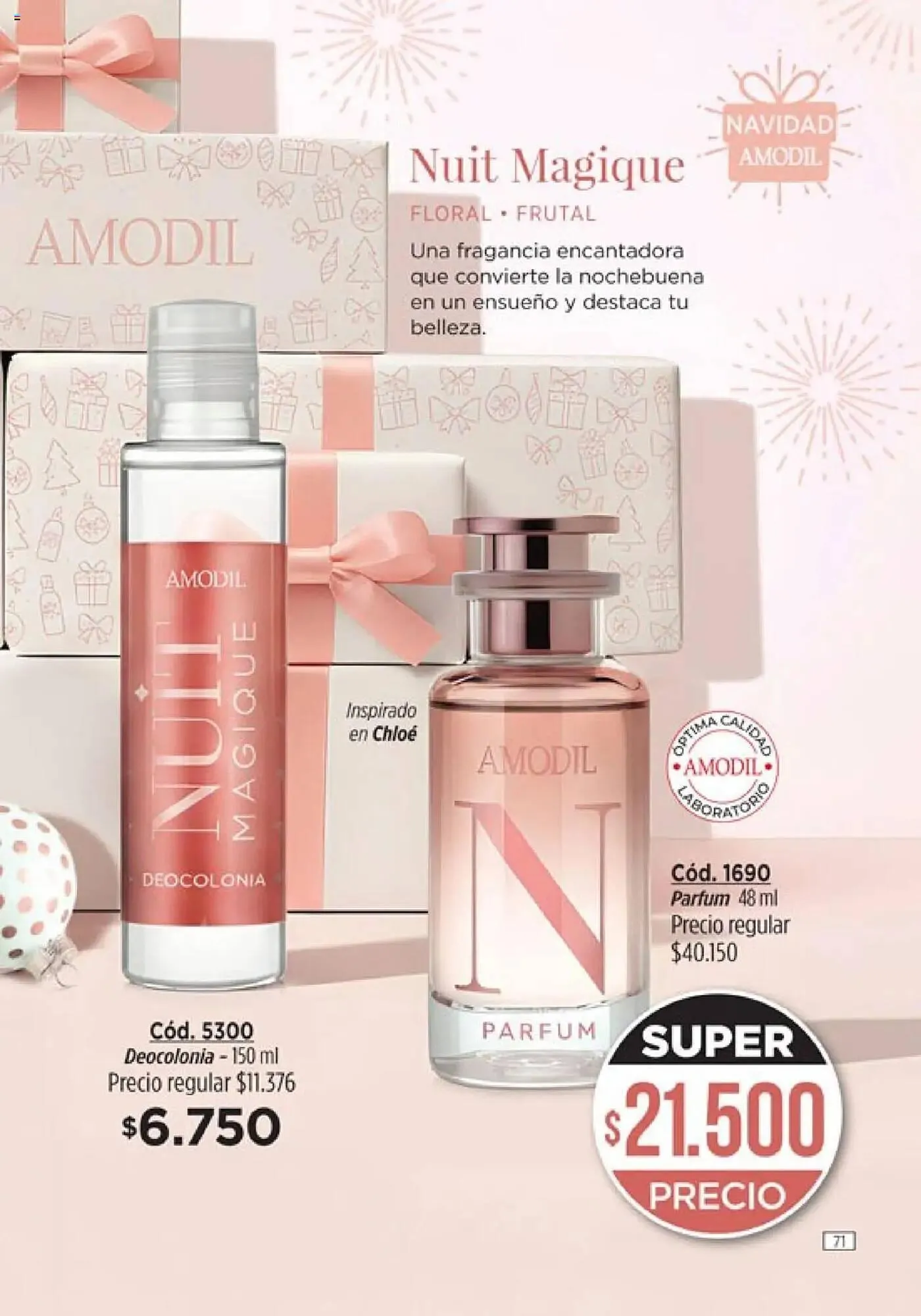 Ofertas de Catálogo Amodil 14 de octubre al 1 de diciembre 2025 - Página 71 del catálogo