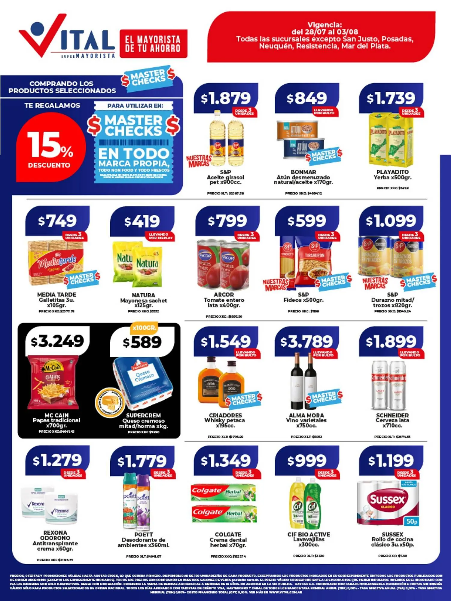 Ofertas de Catálogo Supermayorista Vital 30 de julio al 3 de agosto 2025 - Página 1 del catálogo