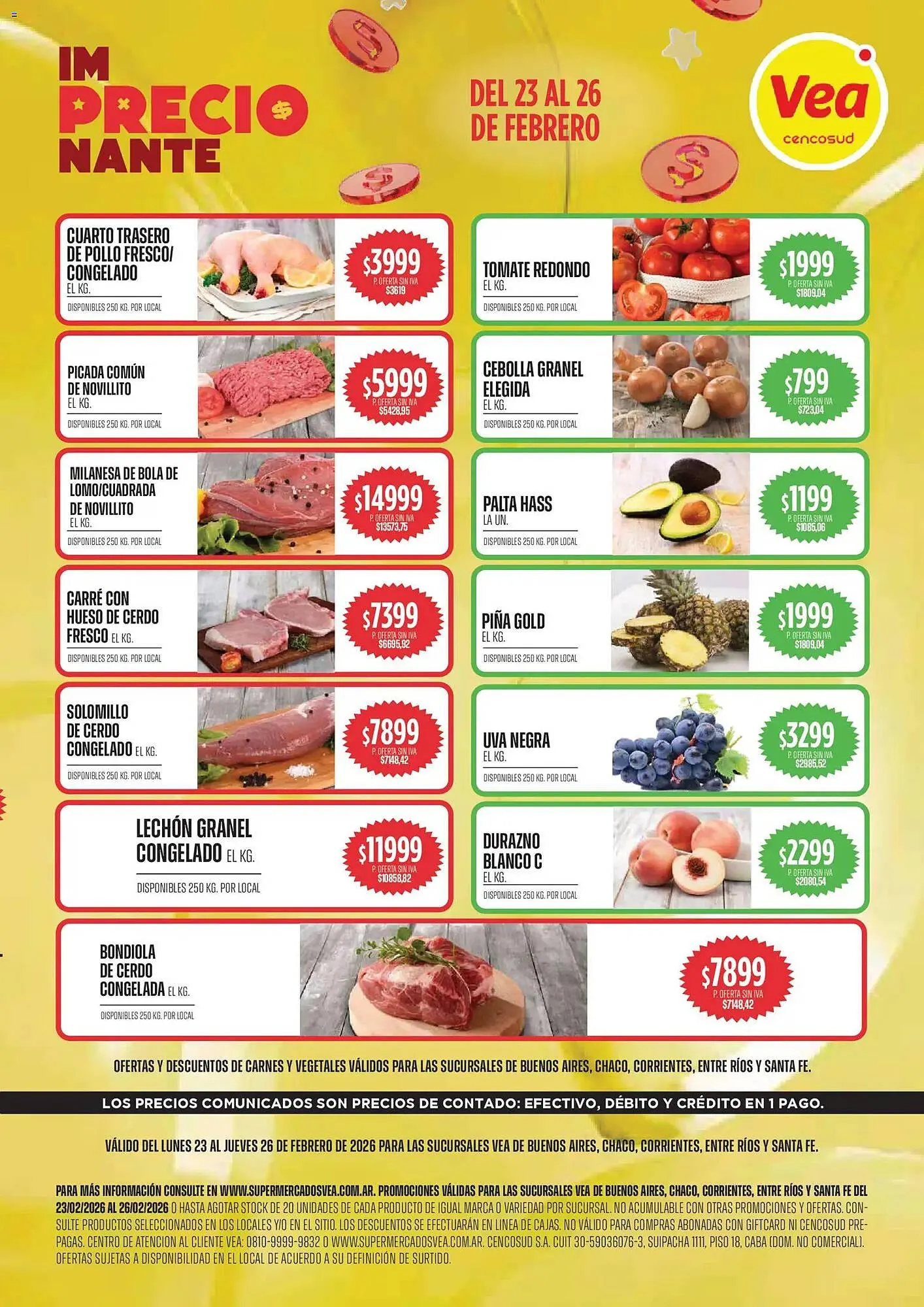 Ofertas de Catálogo Supermercados Vea 23 de febrero al 26 de febrero 2026 - Página 1 del catálogo