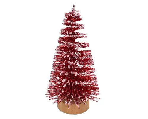 Árbol de navidad Deco Mini Cotidiana rojo 5x10 cm