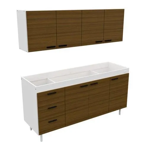 Combo mueble de cocina 1.60 m avellana sin bacha Mosconi