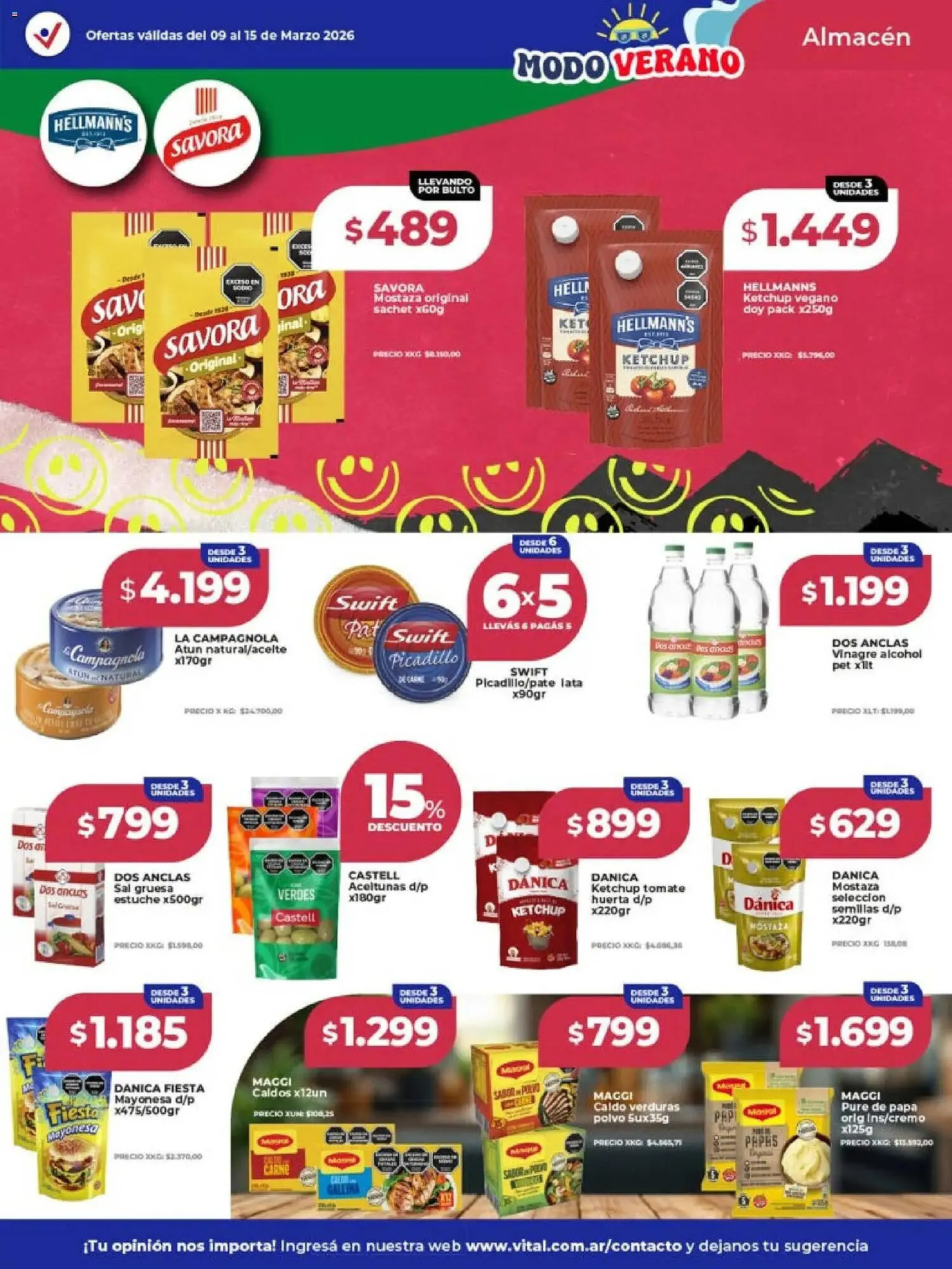 Ofertas de Catálogo Supermayorista Vital 9 de marzo al 15 de marzo 2026 - Página 10 del catálogo