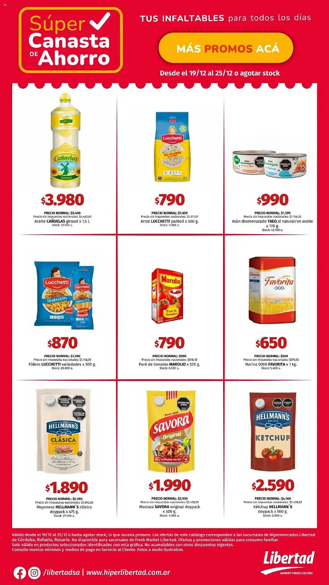 Ofertas de Catálogo Hipermercado Libertad 19 de diciembre al 25 de diciembre 2025 - Página 1 del catálogo