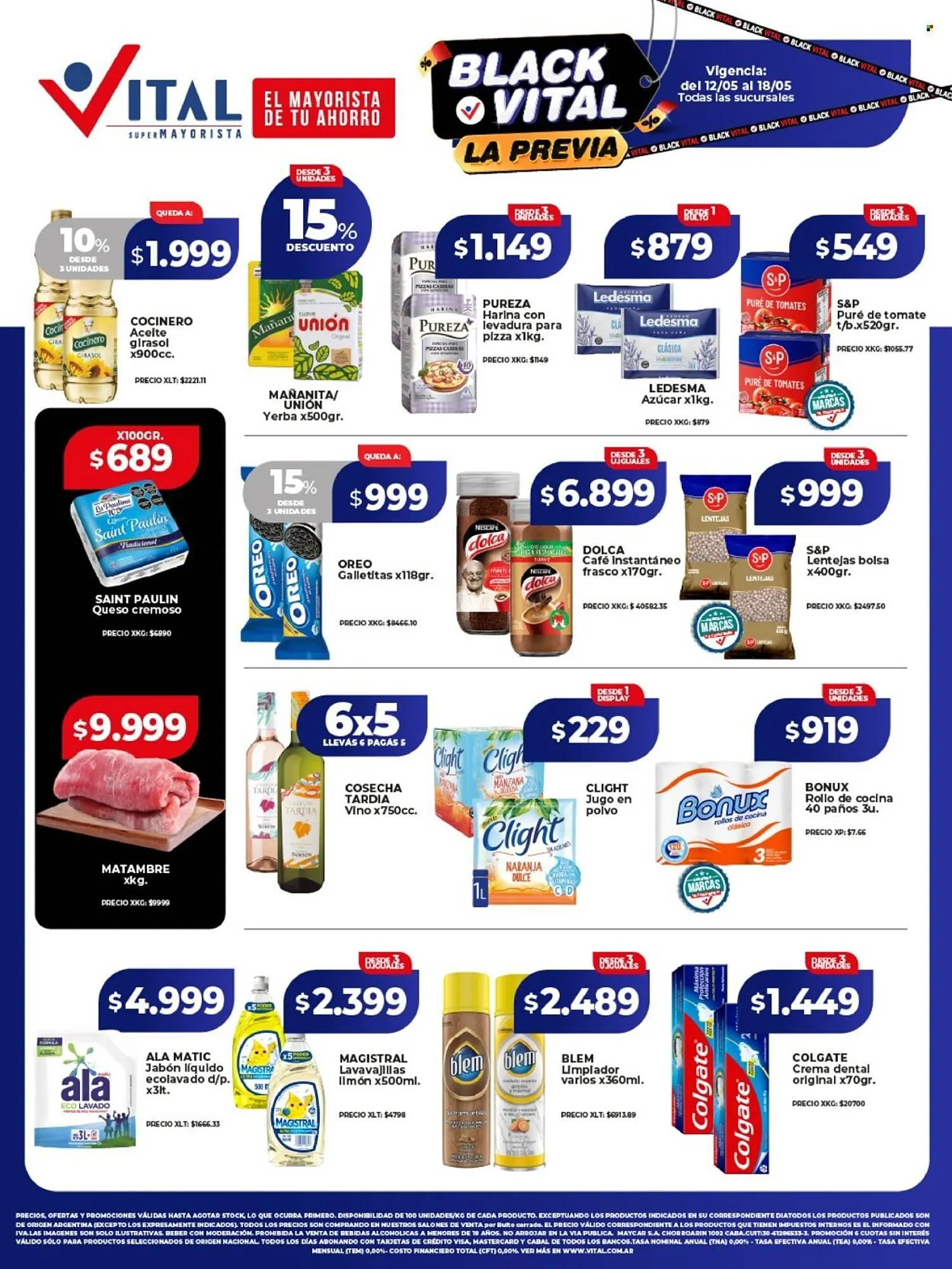 Ofertas de Catálogo Supermayorista Vital 12 de mayo al 18 de mayo 2025 - Página 1 del catálogo