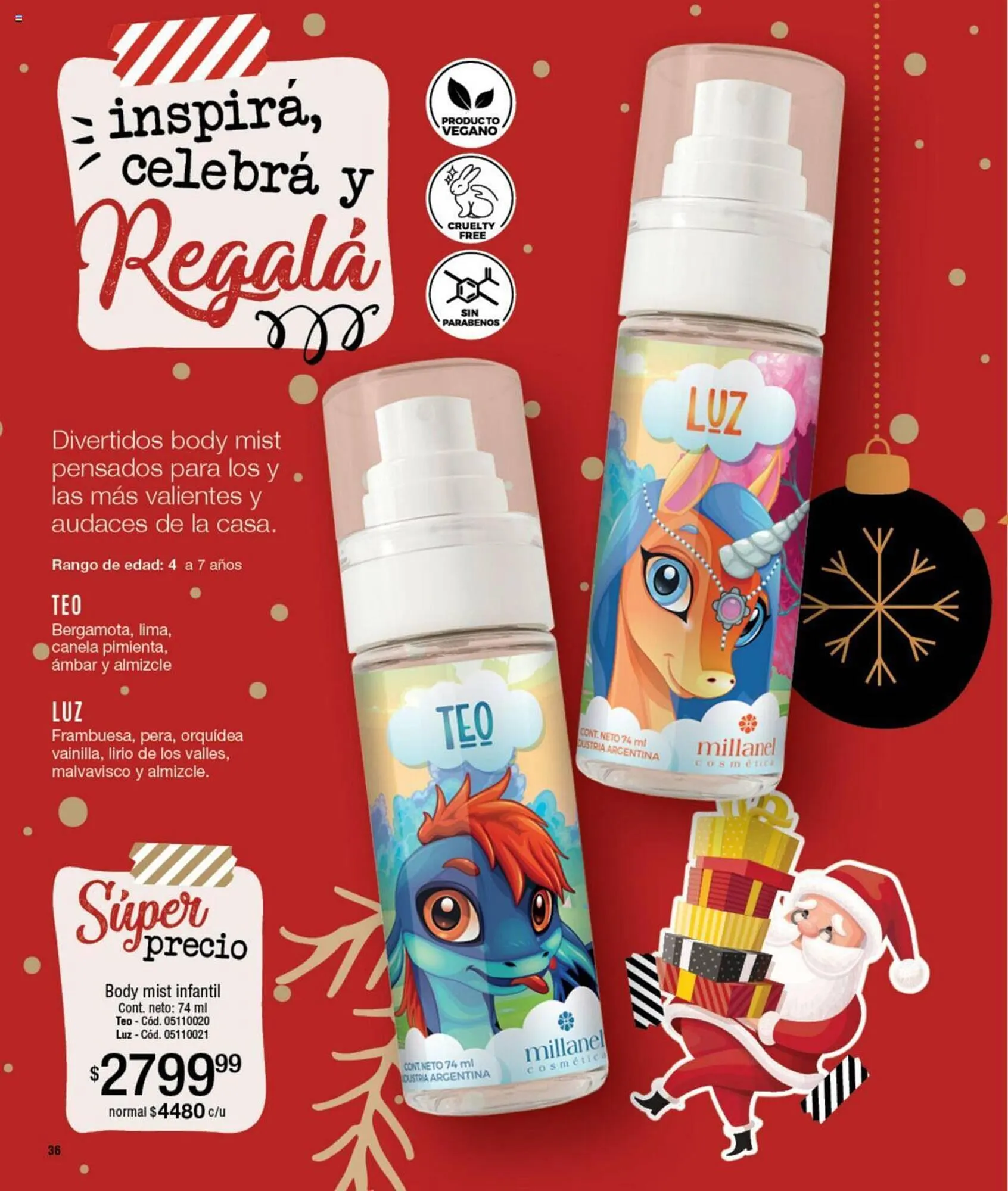 Ofertas de Catálogo Millanel Cosmética 13 de noviembre al 10 de diciembre 2023 - Página 36 del catálogo
