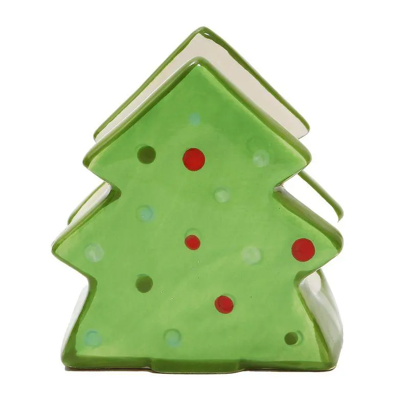 Servilletero Navidad Verde