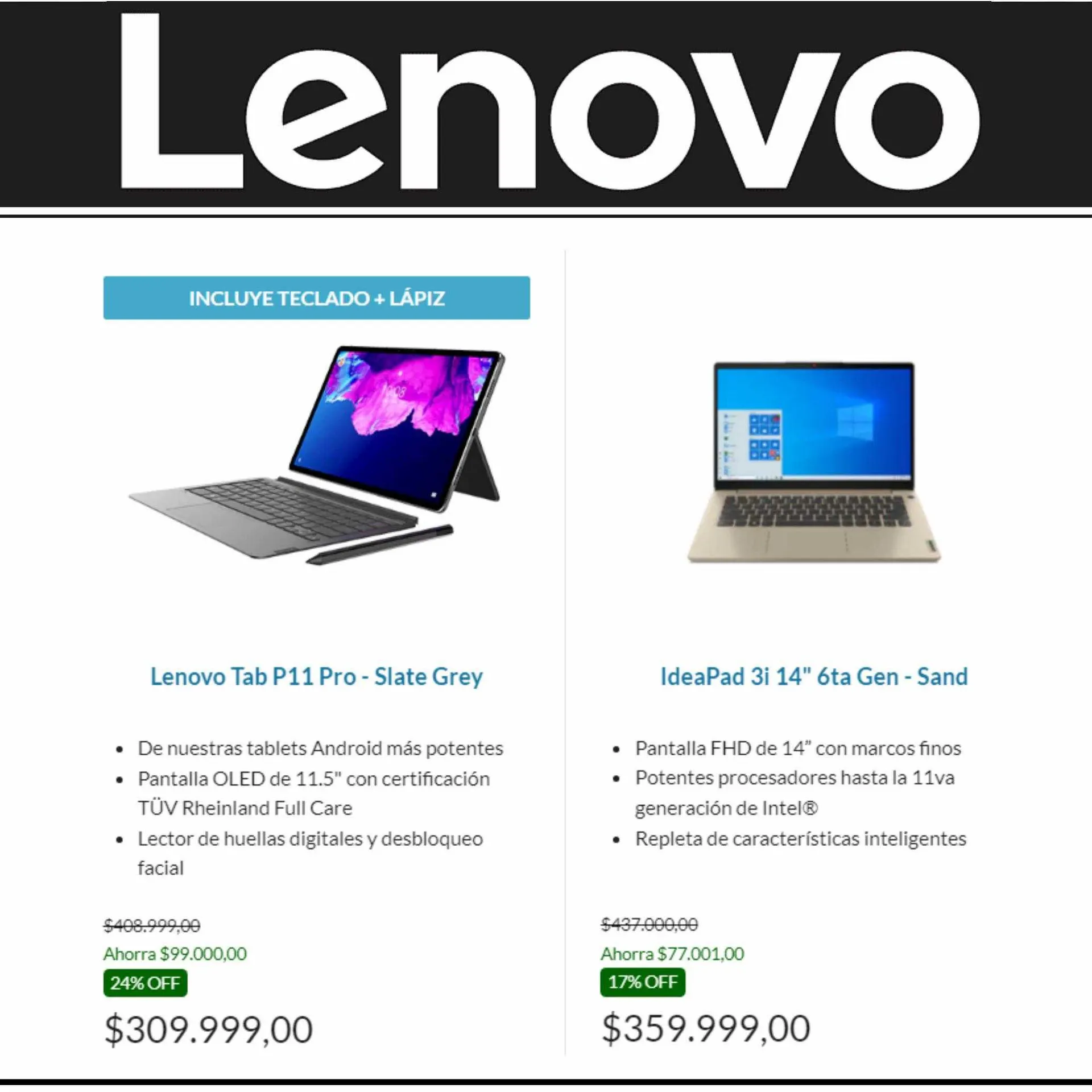Ofertas de Catálogo Lenovo 8 de agosto al 17 de septiembre 2023 - Página 7 del catálogo