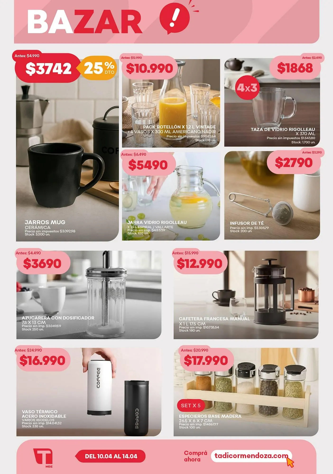 Ofertas de Catálogo Supermercados Tadicor 10 de abril al 14 de abril 2026 - Página 10 del catálogo