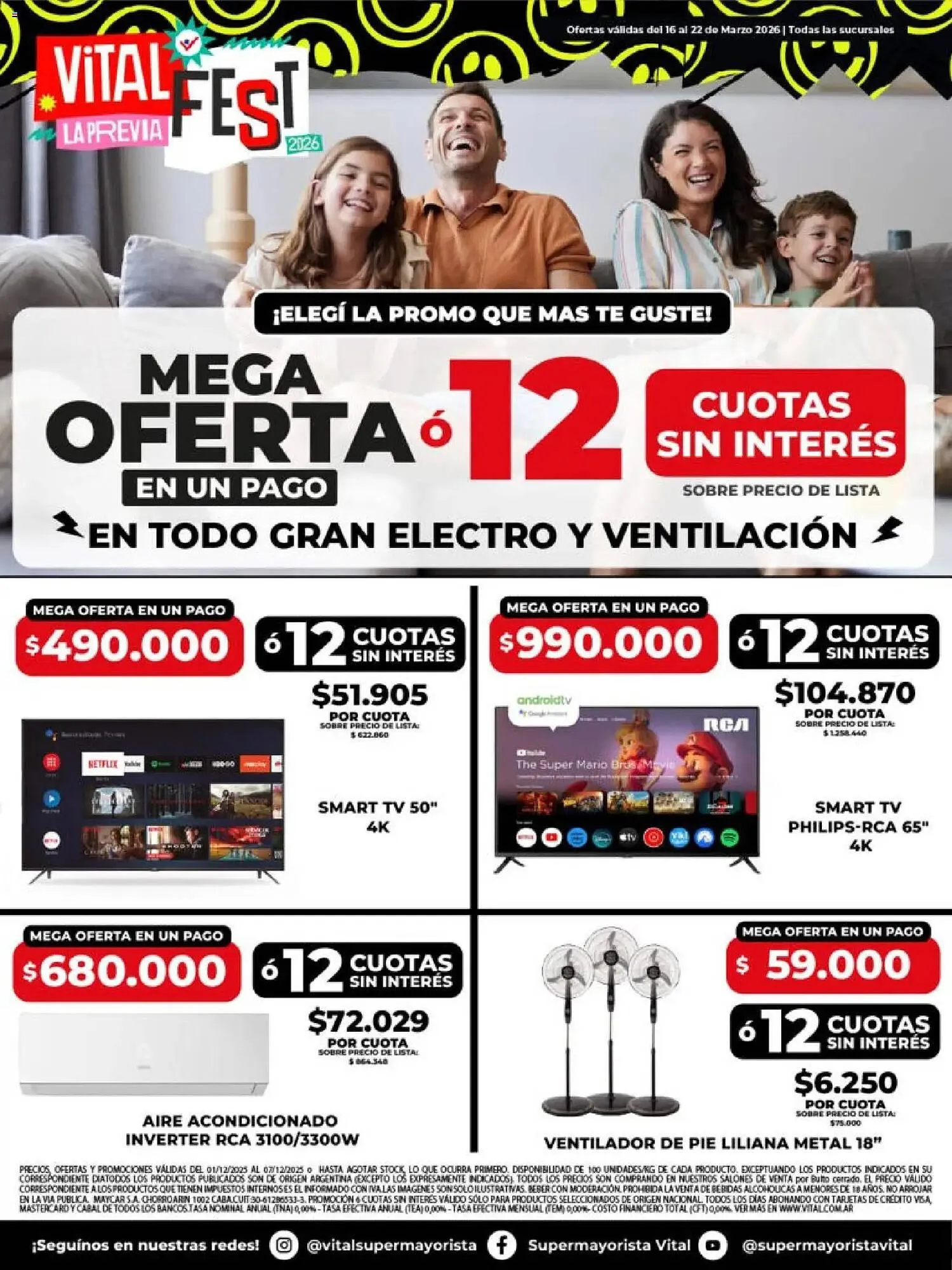 Ofertas de Catálogo Supermayorista Vital 16 de marzo al 22 de marzo 2026 - Página 1 del catálogo