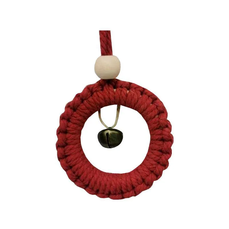 Colgante de árbol Corona Cascabel Cotidiana rojo 9x10 cm