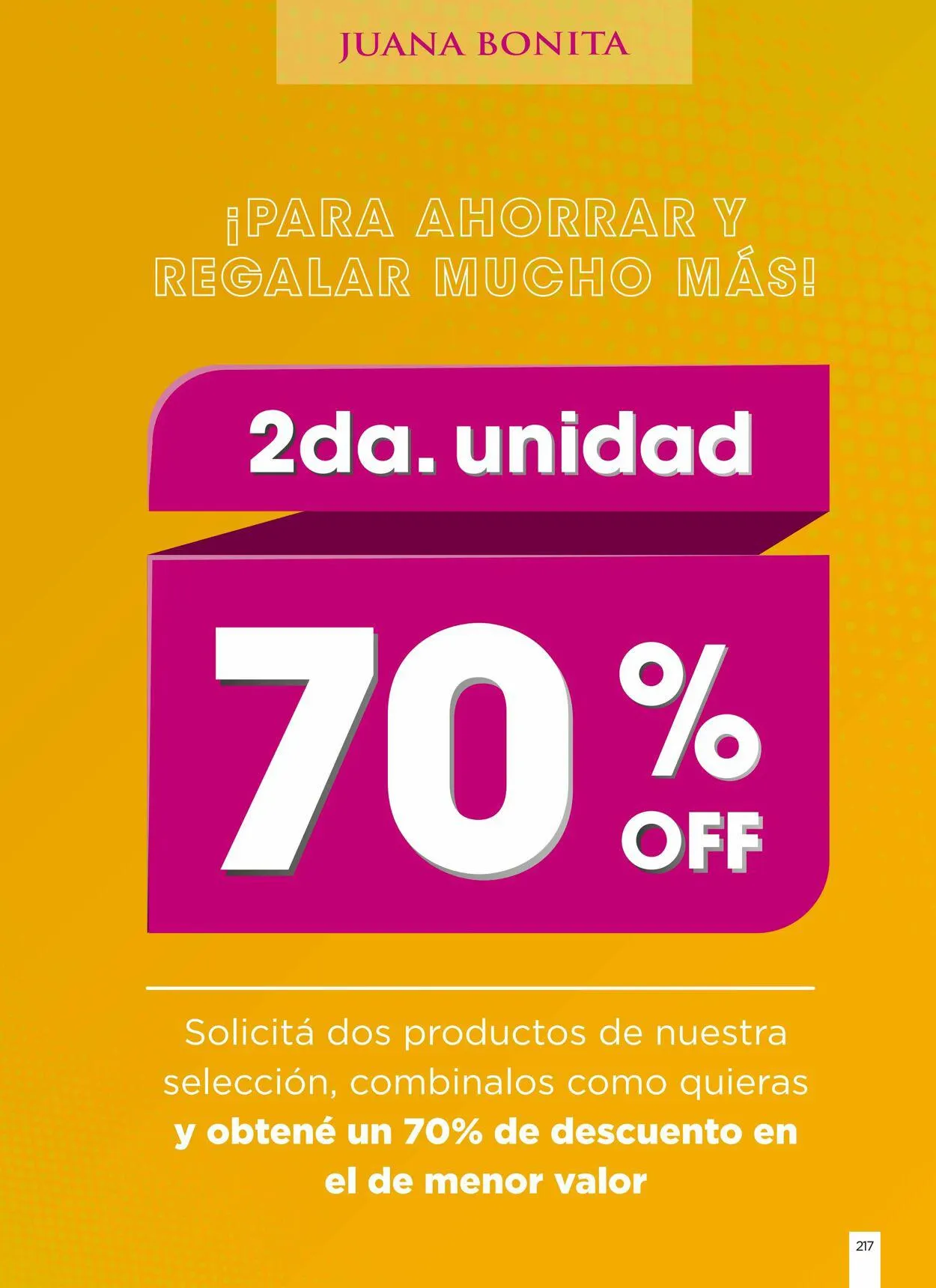 Ofertas de Juana Bonita 7 de septiembre al 30 de septiembre 2023 - Página 217 del catálogo