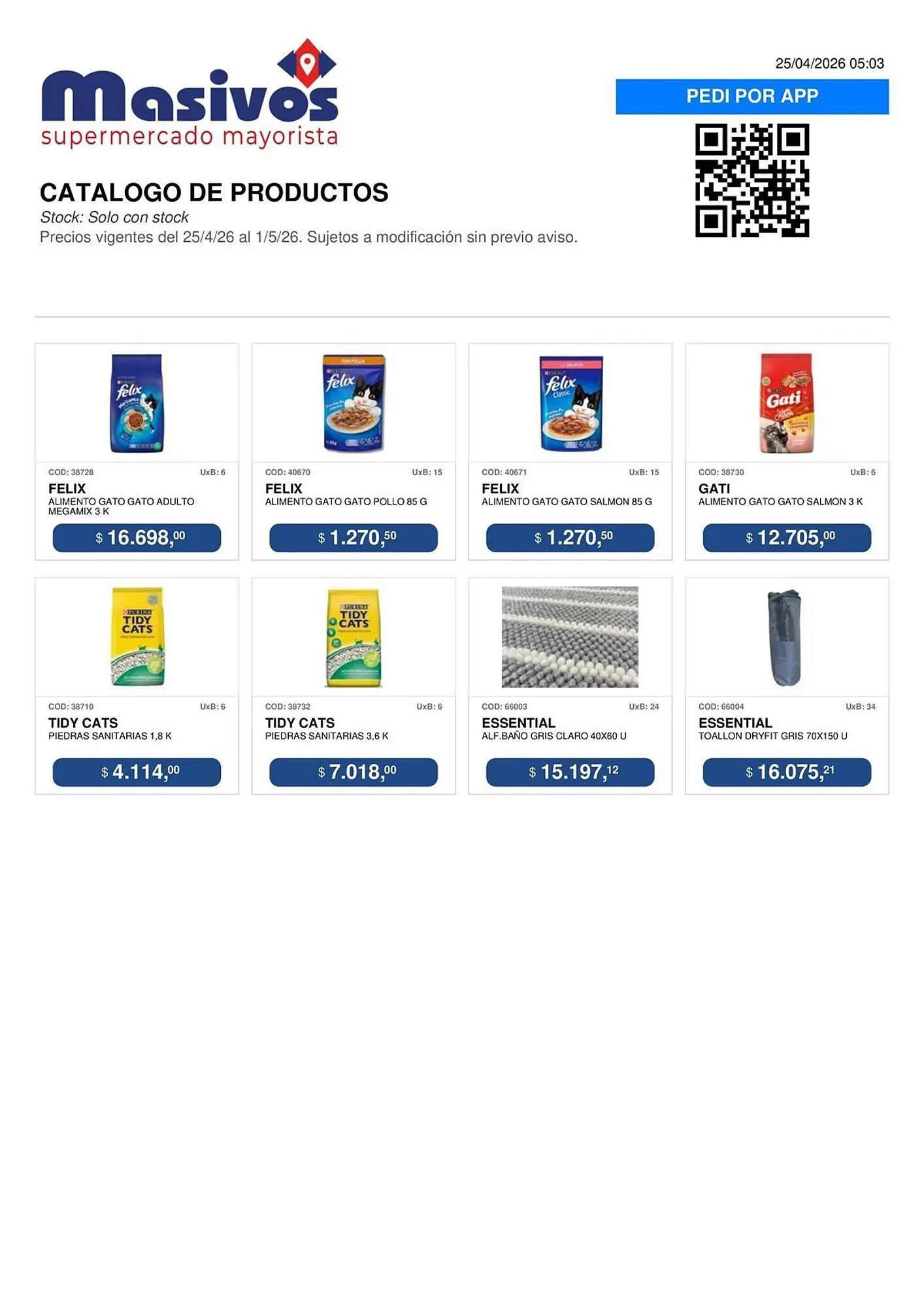 Ofertas de Catálogo Masivos 25 de abril al 1 de mayo 2026 - Página 159 del catálogo