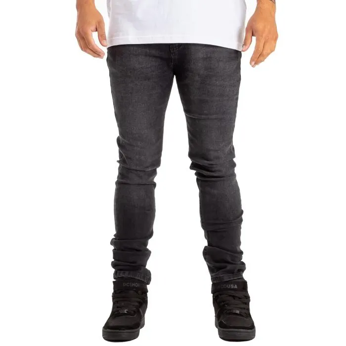 Jean Wrk Slim Used Black (Blk) DC