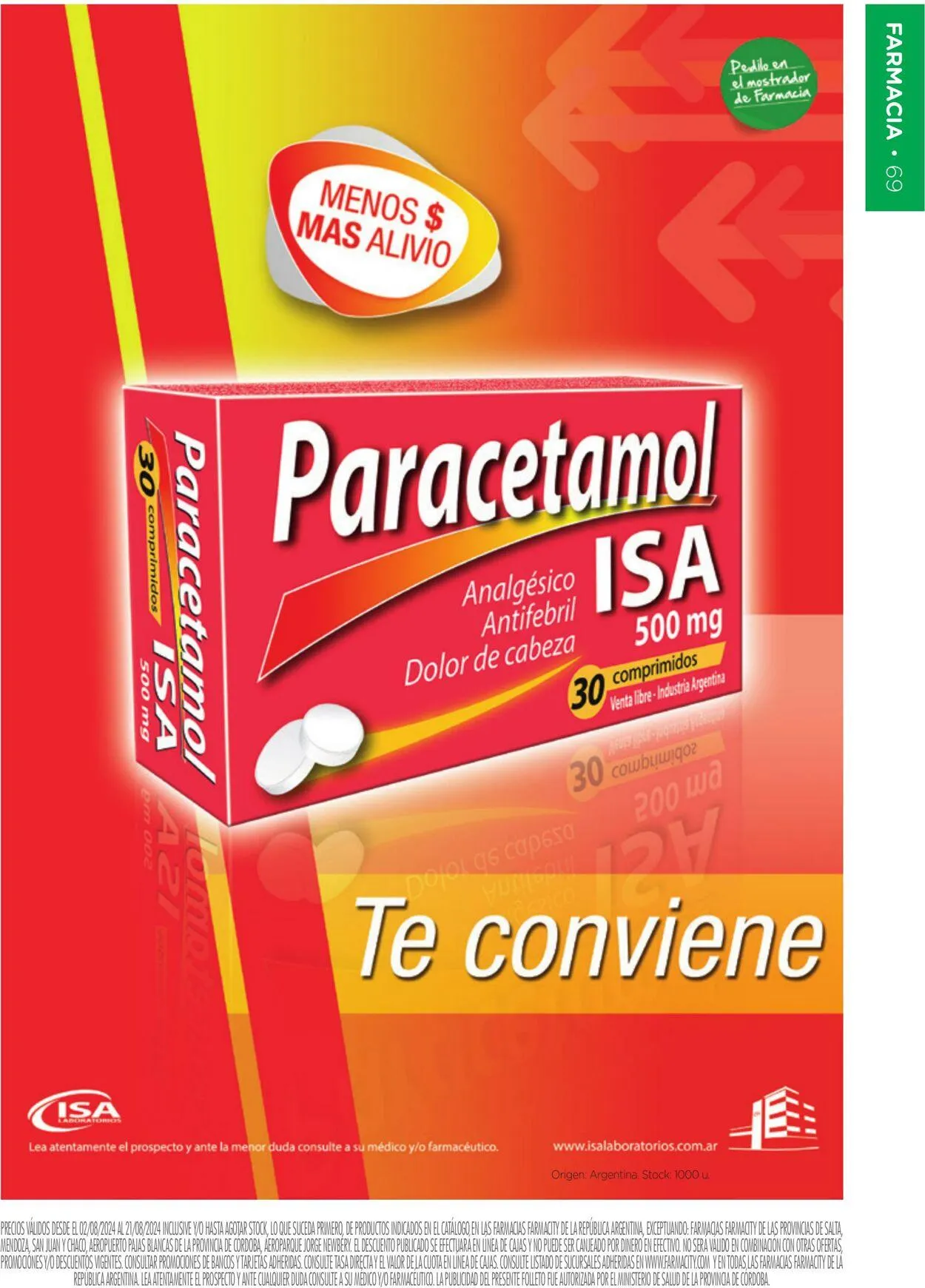 Ofertas de Farmacity 1 de agosto al 31 de agosto 2024 - Página 69 del catálogo