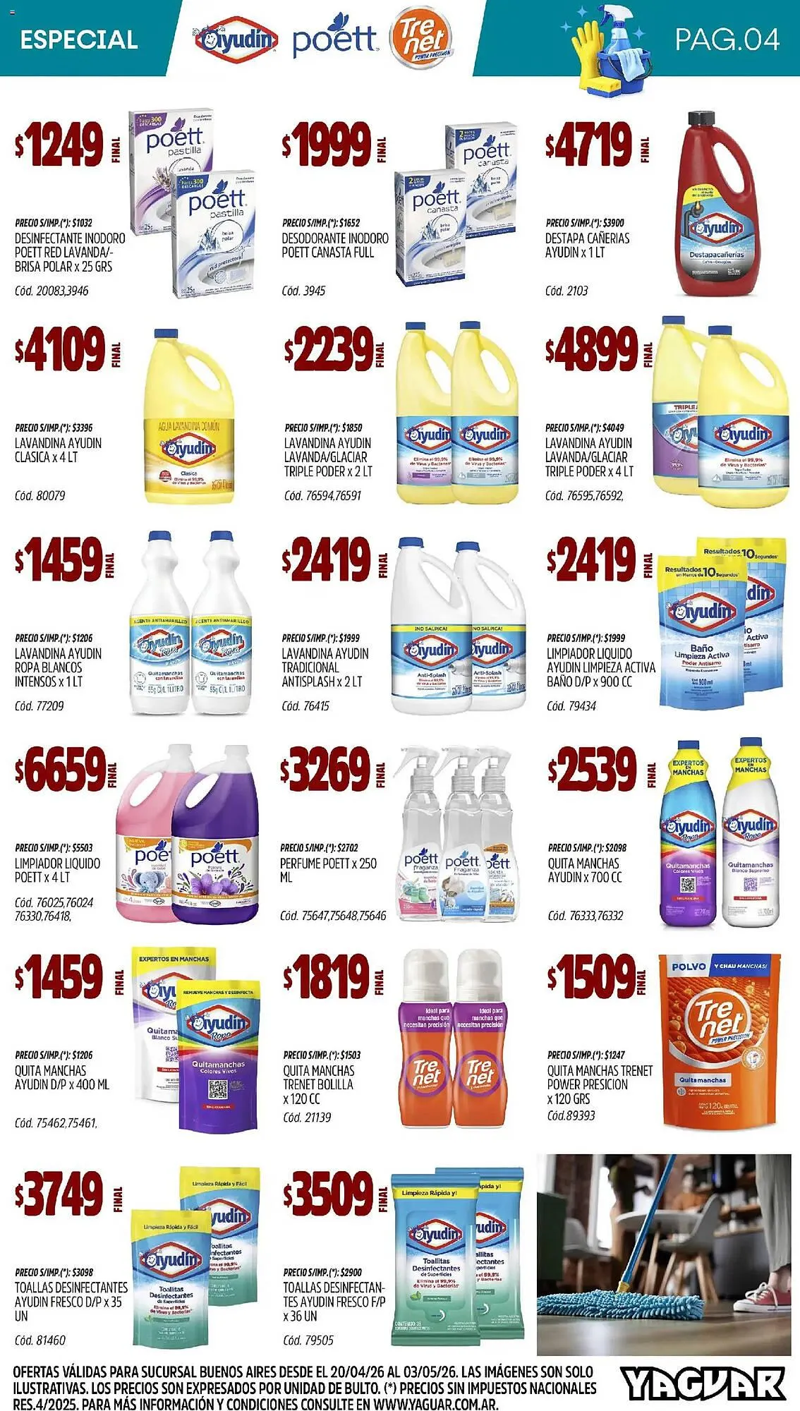 Ofertas de Catálogo Supermercados Yaguar 20 de abril al 3 de mayo 2026 - Página 4 del catálogo
