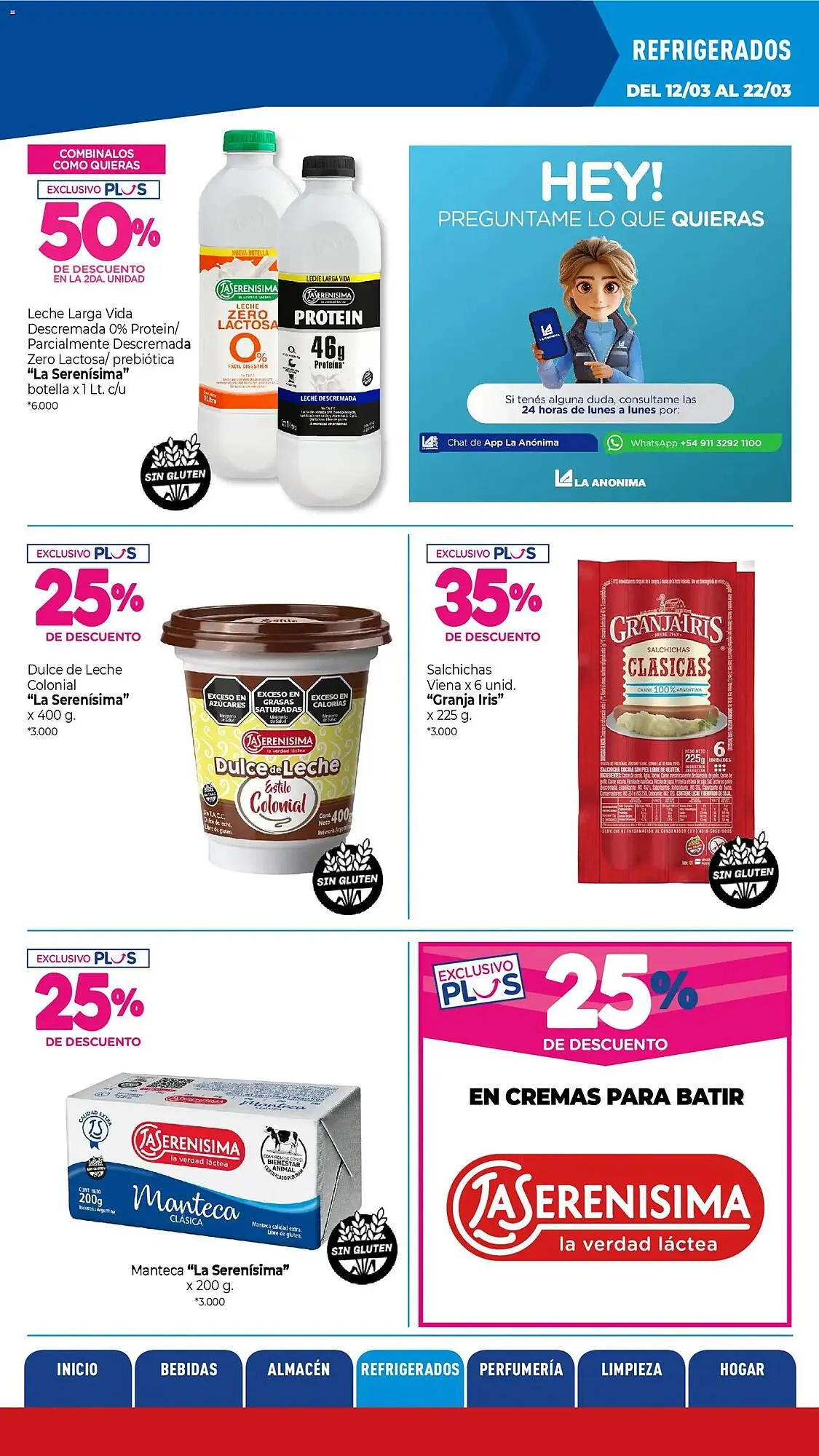 Ofertas de Catálogo La Anonima 12 de marzo al 22 de marzo 2026 - Página 21 del catálogo