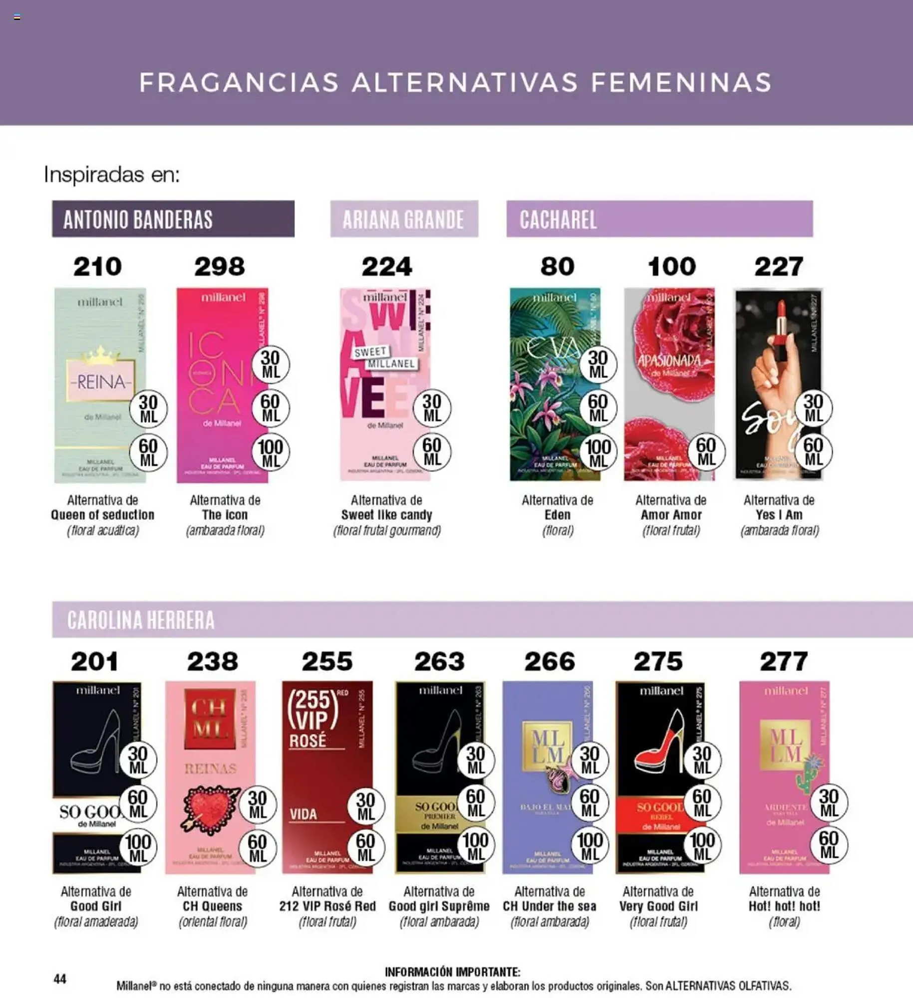 Ofertas de Catálogo Millanel Cosmética 21 de julio al 18 de agosto 2025 - Página 44 del catálogo