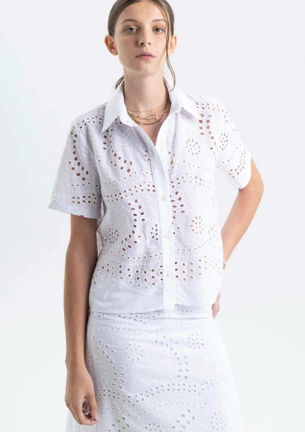 CAMISA TIGRADO (BLANCO)