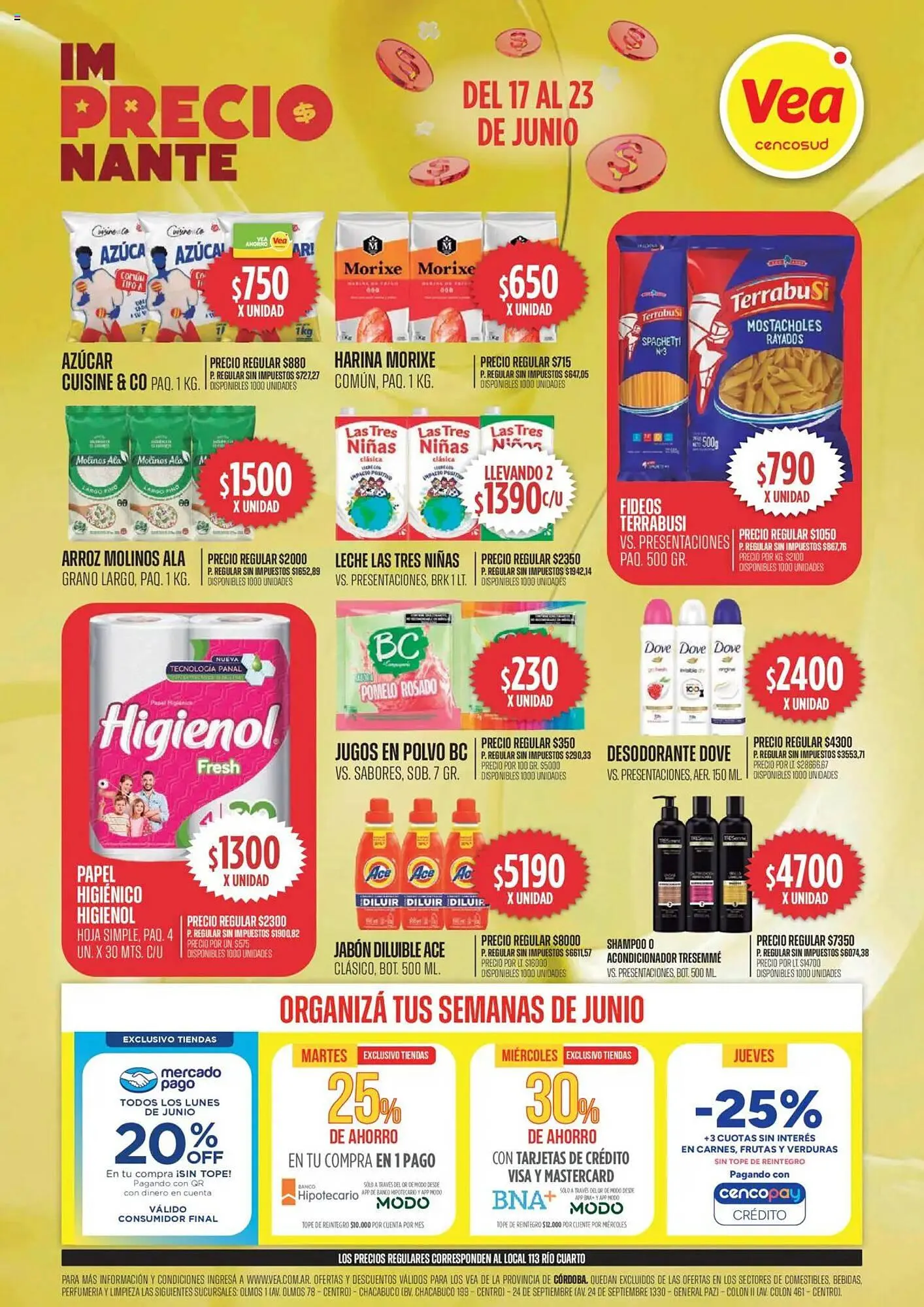 Ofertas de Catálogo Supermercados Vea 17 de junio al 23 de junio 2025 - Página 1 del catálogo