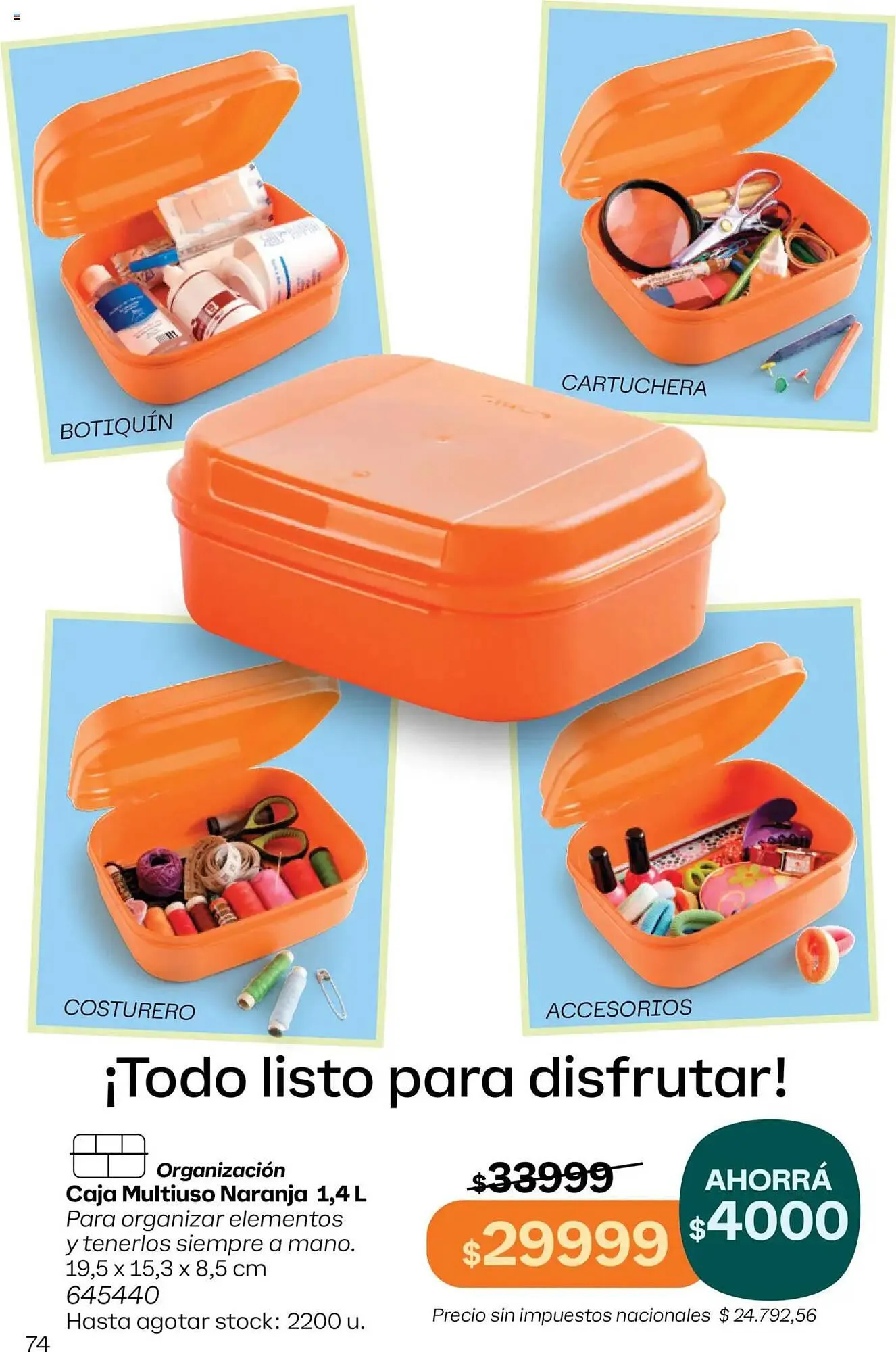 Ofertas de Catálogo Tupperware 23 de julio al 6 de agosto 2025 - Página 75 del catálogo