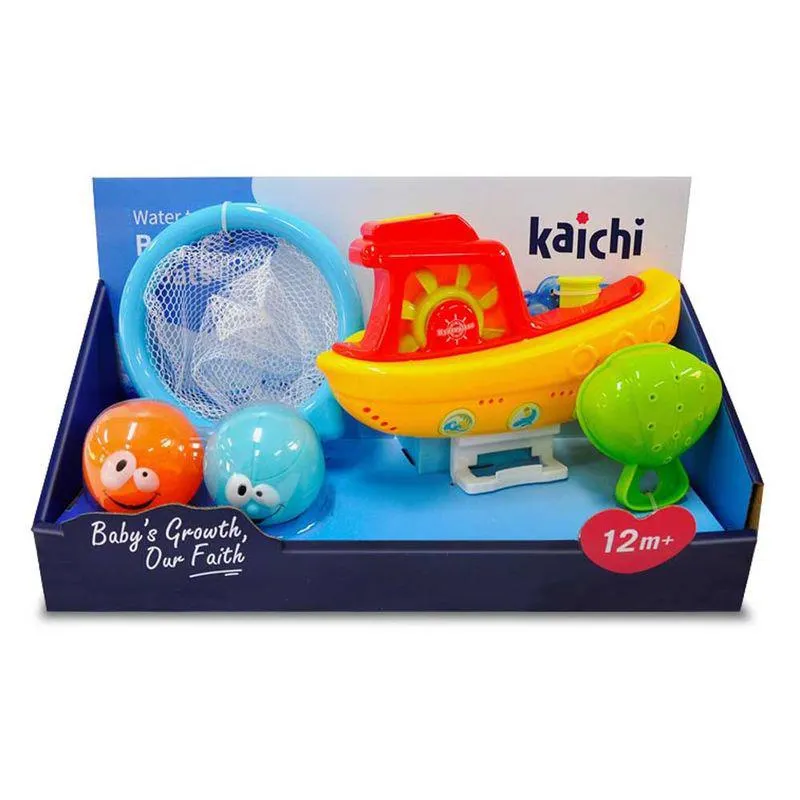 Juego Para Bañera De Barco, Pelotas Y Red