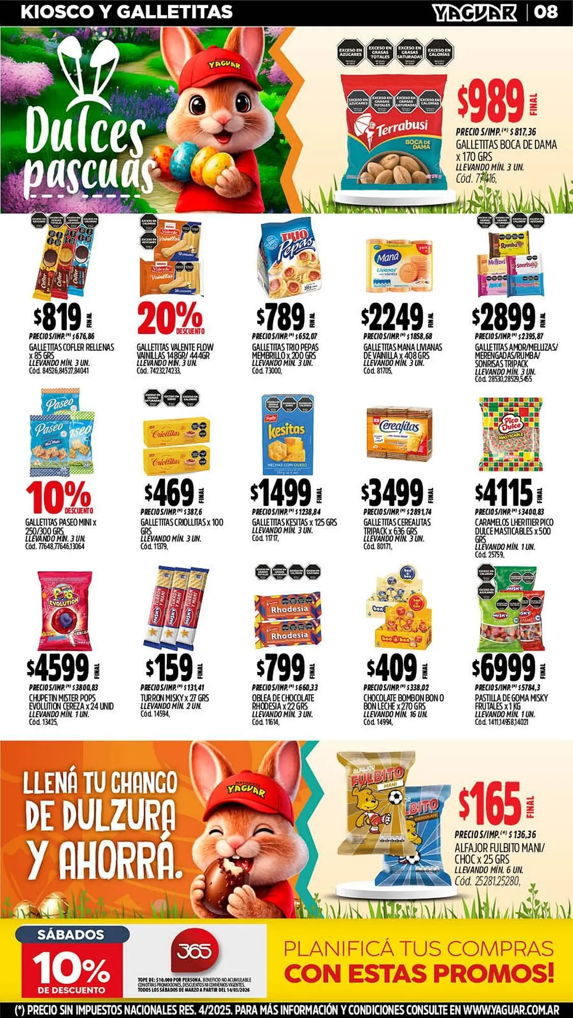 Ofertas de Catálogo Supermercados Yaguar 16 de marzo al 30 de marzo 2026 - Página 8 del catálogo