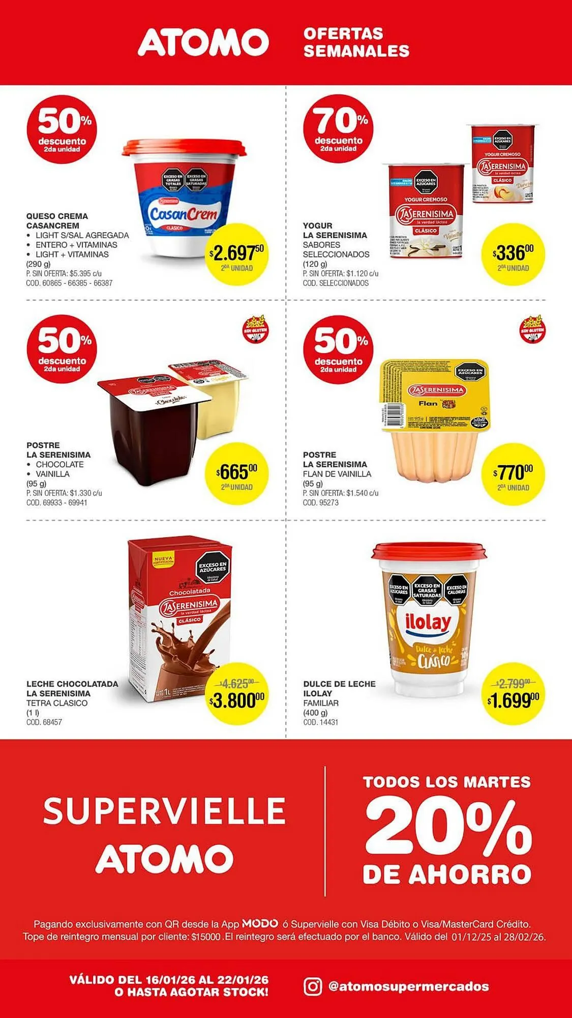 Ofertas de Catálogo Atomo Conviene 16 de enero al 22 de enero 2026 - Página 7 del catálogo