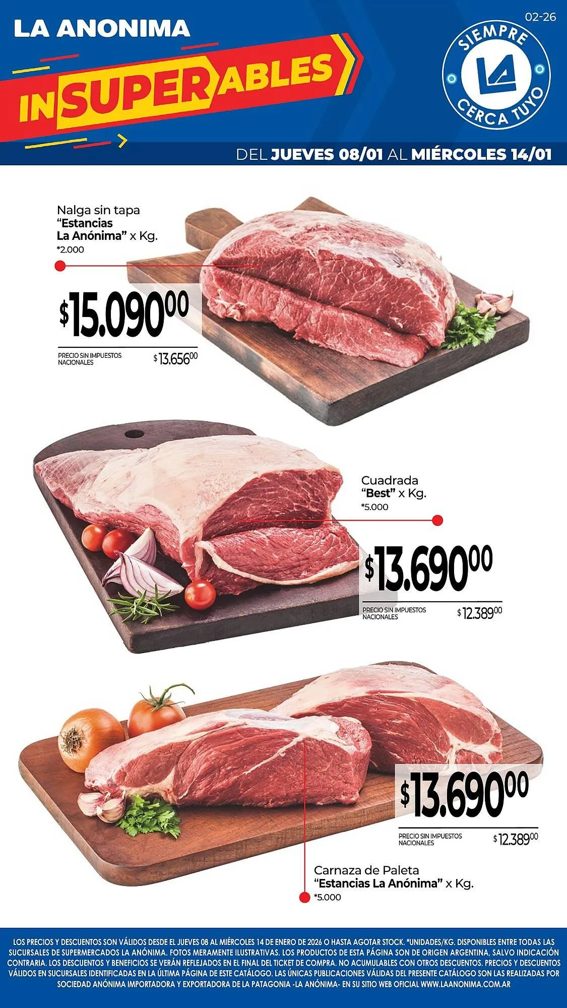 Ofertas de Catálogo La Anonima 8 de enero al 14 de enero 2026 - Página 1 del catálogo