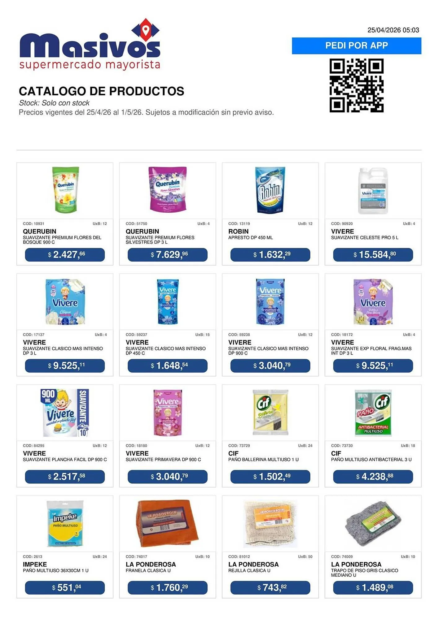 Ofertas de Catálogo Masivos 25 de abril al 1 de mayo 2026 - Página 97 del catálogo