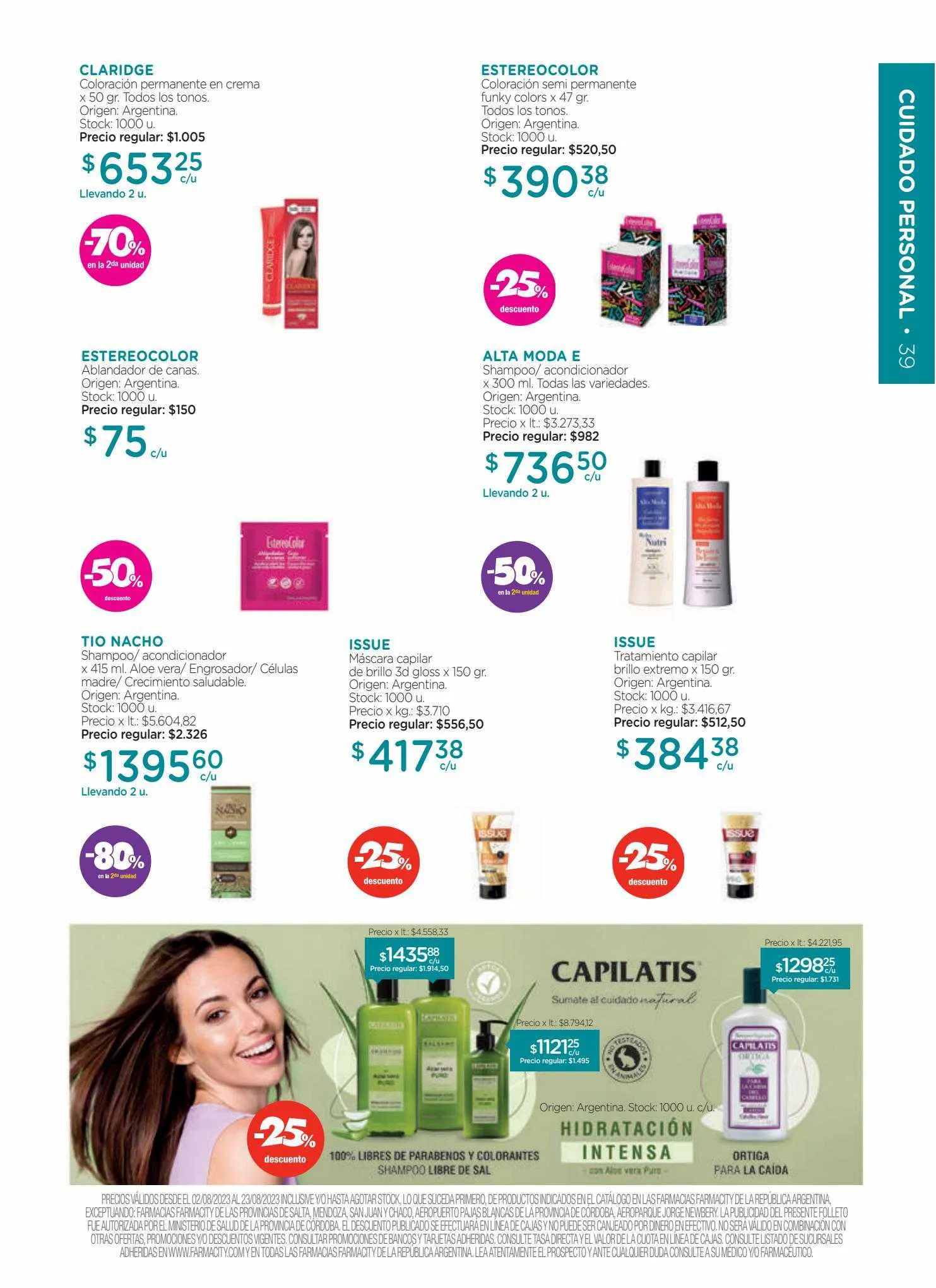 Ofertas de Catálogo Farmacity 1 de junio al 30 de septiembre 2023 - Página 39 del catálogo