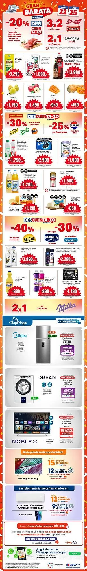Ofertas de Catálogo Cooperativa Obrera 22 de mayo al 25 de mayo 2025 - Página 1 del catálogo