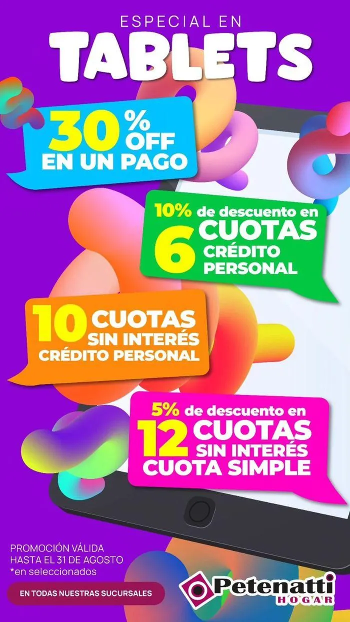 Especial en Tablets Petenatti Hogar - 1