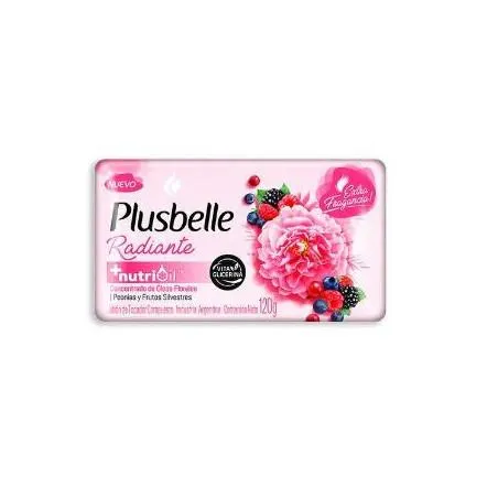 JABON TOCADOR PLUSBELLE RADIANTE 120 GRS