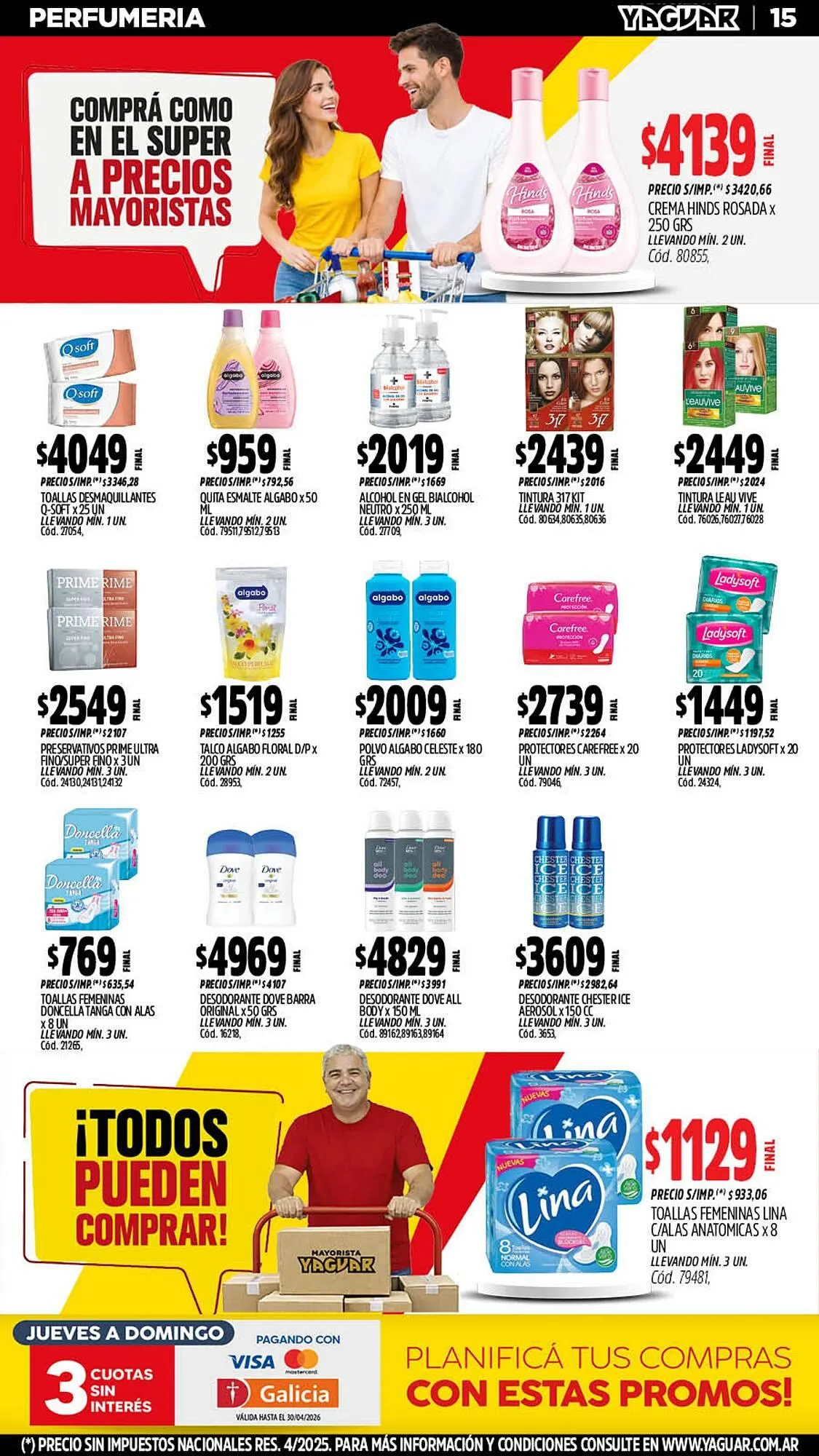 Ofertas de Catálogo Supermercados Yaguar 4 de mayo al 10 de mayo 2026 - Página 15 del catálogo