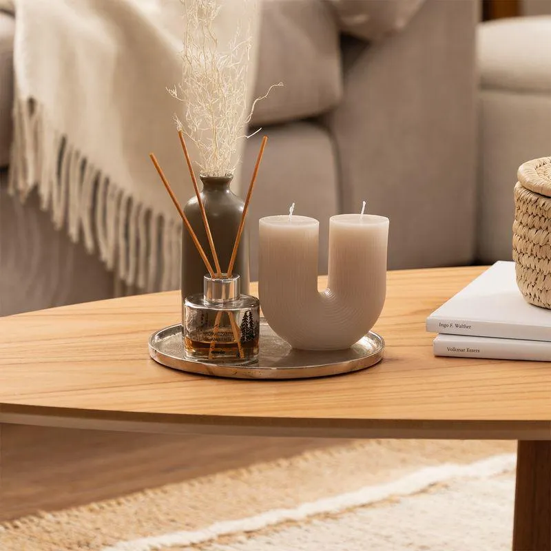 Vela Decorativa Doble Tipo U