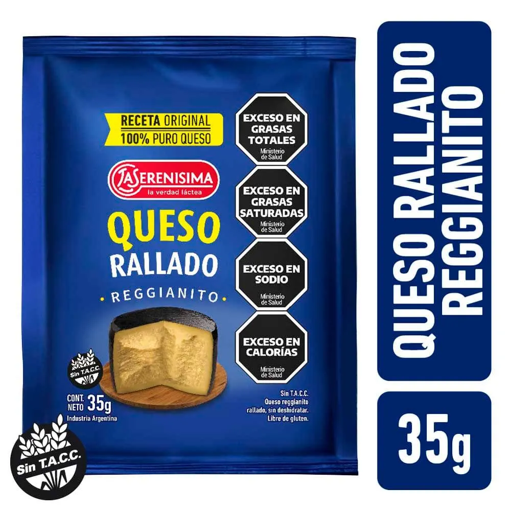 Queso Reggianito Rallado La Serenisima 35gr