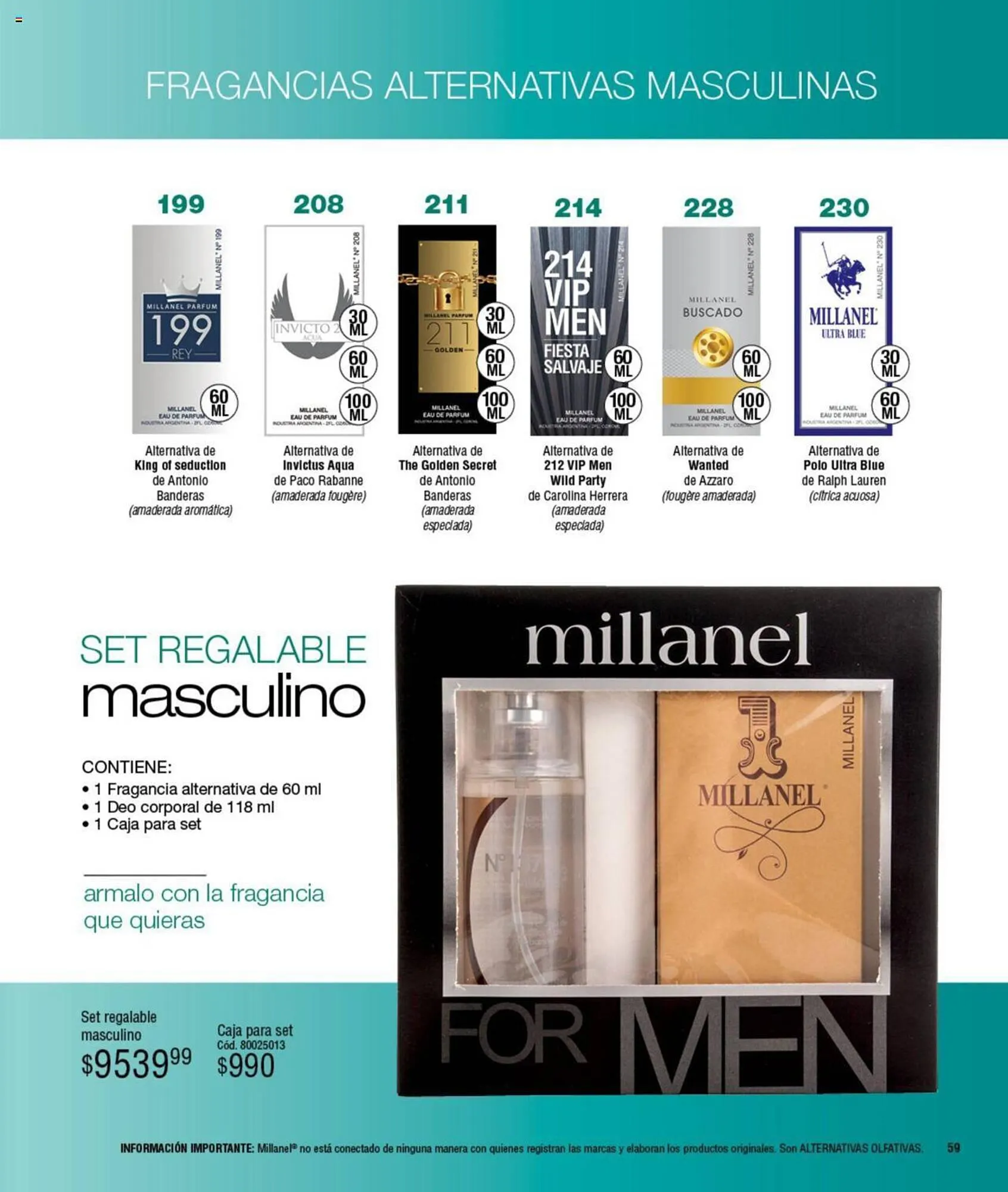 Ofertas de Catálogo Millanel Cosmética 13 de noviembre al 10 de diciembre 2023 - Página 59 del catálogo