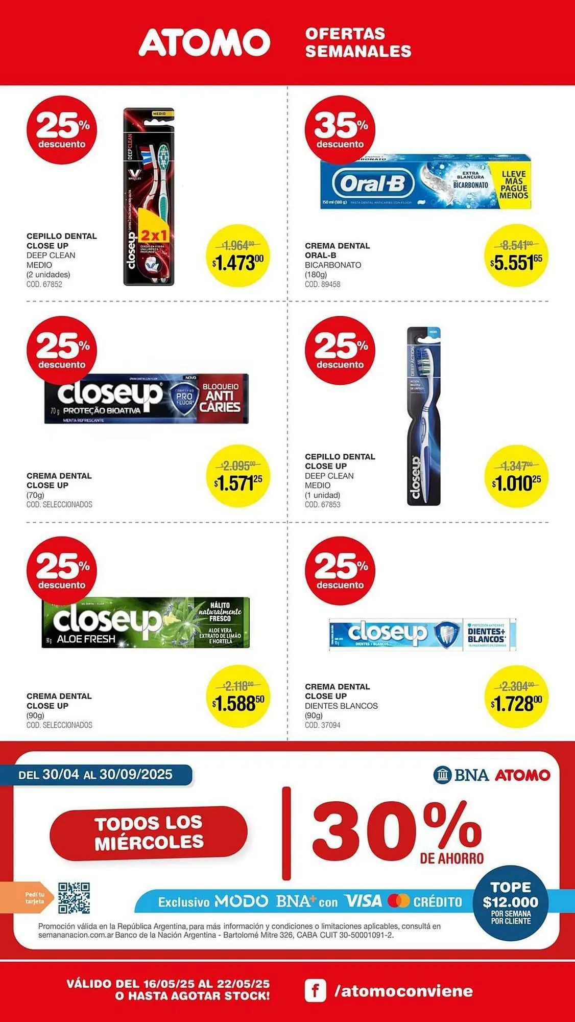 Ofertas de Catálogo Atomo Conviene 16 de mayo al 22 de mayo 2025 - Página 7 del catálogo