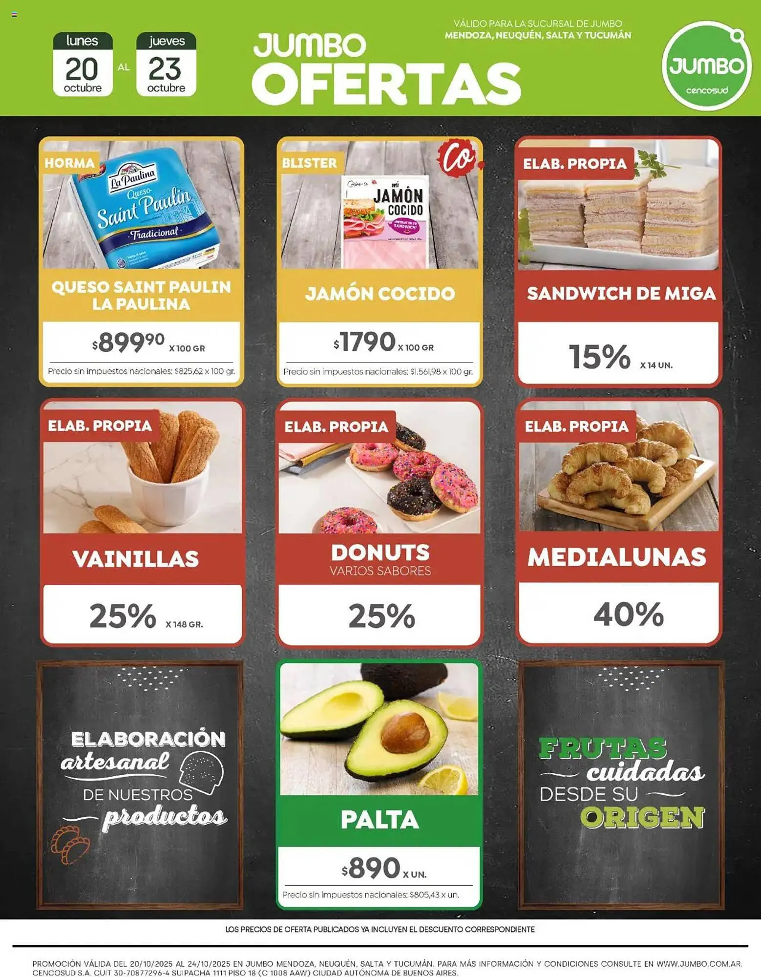 Ofertas de Catálogo Jumbo 20 de octubre al 23 de octubre 2025 - Página 1 del catálogo