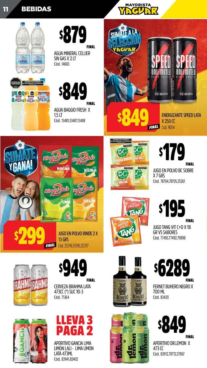 Ofertas de Ofertas Supermercados Yaguar Trelew 1 de julio al 7 de julio 2024 - Página 11 del catálogo