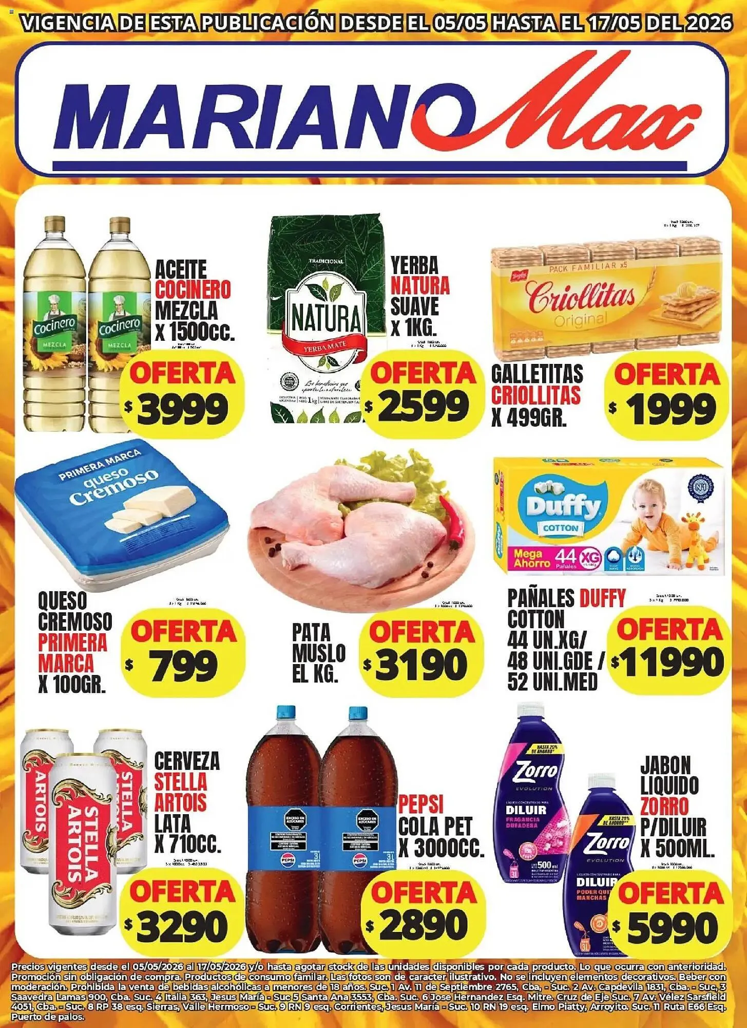 Ofertas de Catálogo Supermercados Mariano Max 5 de mayo al 17 de mayo 2026 - Página 1 del catálogo
