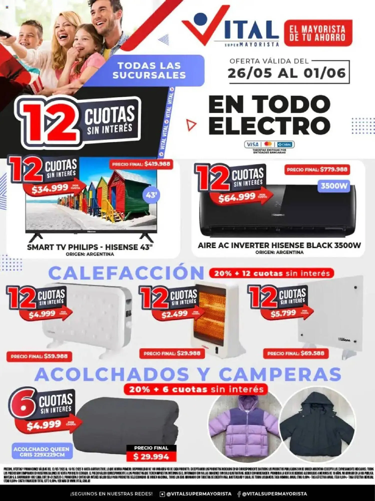 Ofertas de Catálogo Supermayorista Vital 26 de mayo al 2 de junio 2025 - Página 1 del catálogo