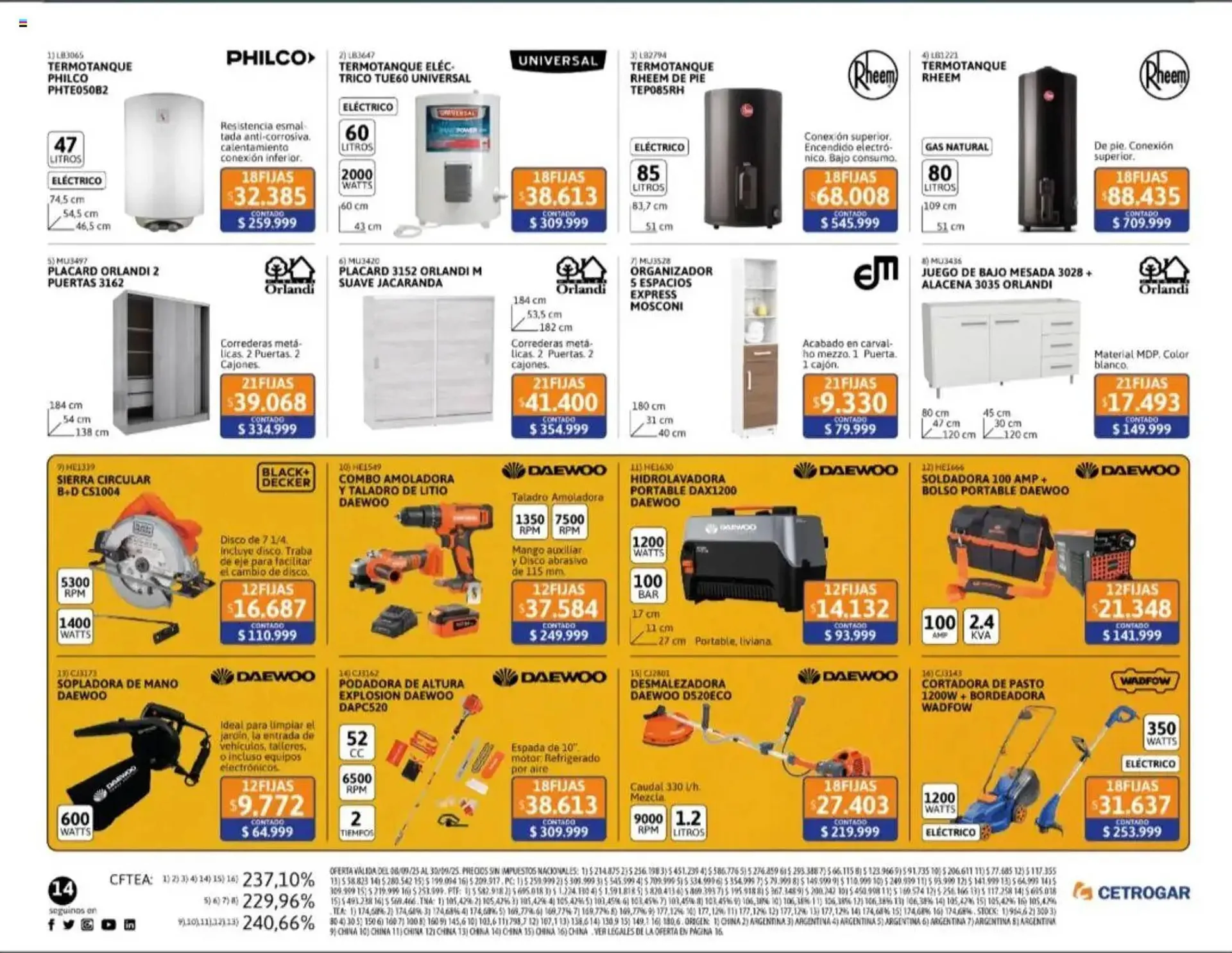 Ofertas de Catálogo Cetrogar 22 de septiembre al 1 de octubre 2025 - Página 14 del catálogo